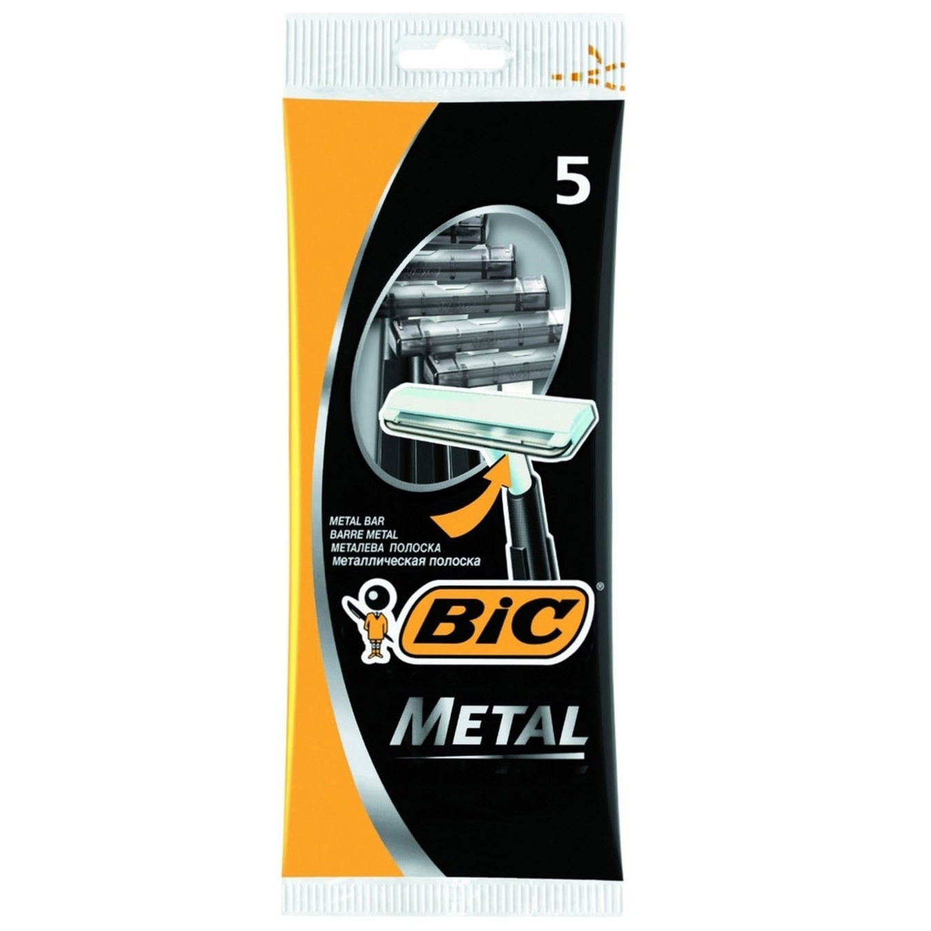 

Бритва мужская BIC Metal 5шт