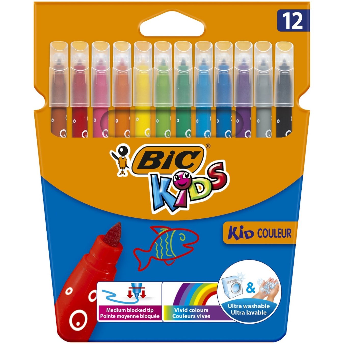 

Фломастеры BIC Kids Couleur 12шт