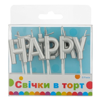 Party Favors Metallic Letters Candles for Cake 13pcs - buy, prices for  - photo 2