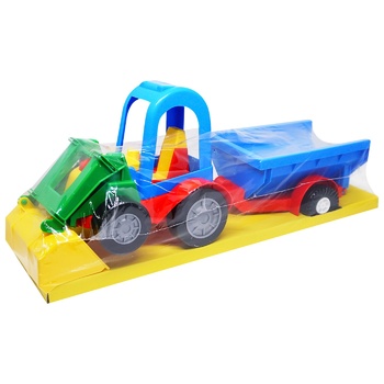 Tigres Tractor Buggy with Bucket and Trailer Toy - buy, prices for EKO Market - photo 1