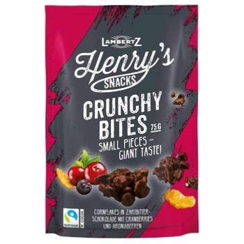 Lambertz Crunch Snack with Cranberries in Dark Chocolate 75g - buy, prices for COSMOS - photo 1