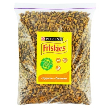 Корм сухой Friskies курица для котов весовой - купить, цены на Auchan - фото 1