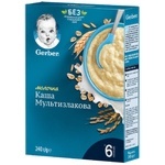 Каша Gerber молочна мультизлакова для дітей з 6 місяців 240г