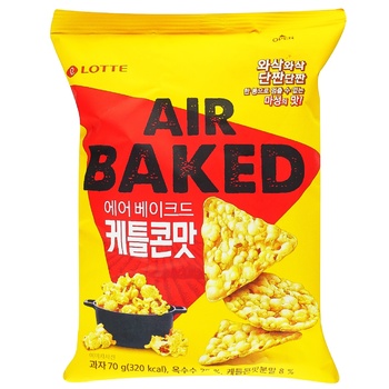 Чипсы Lotte Air Baked кукурузные 70г - купить, цены на Auchan - фото 1