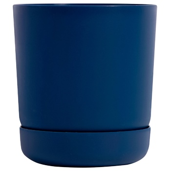 Form-Plastic Satina Pot 13cm Dark Blue - buy, prices for COSMOS - photo 1