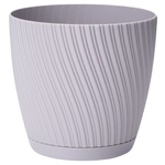 Form-Plastic Mika Pot 15cm Platinum
