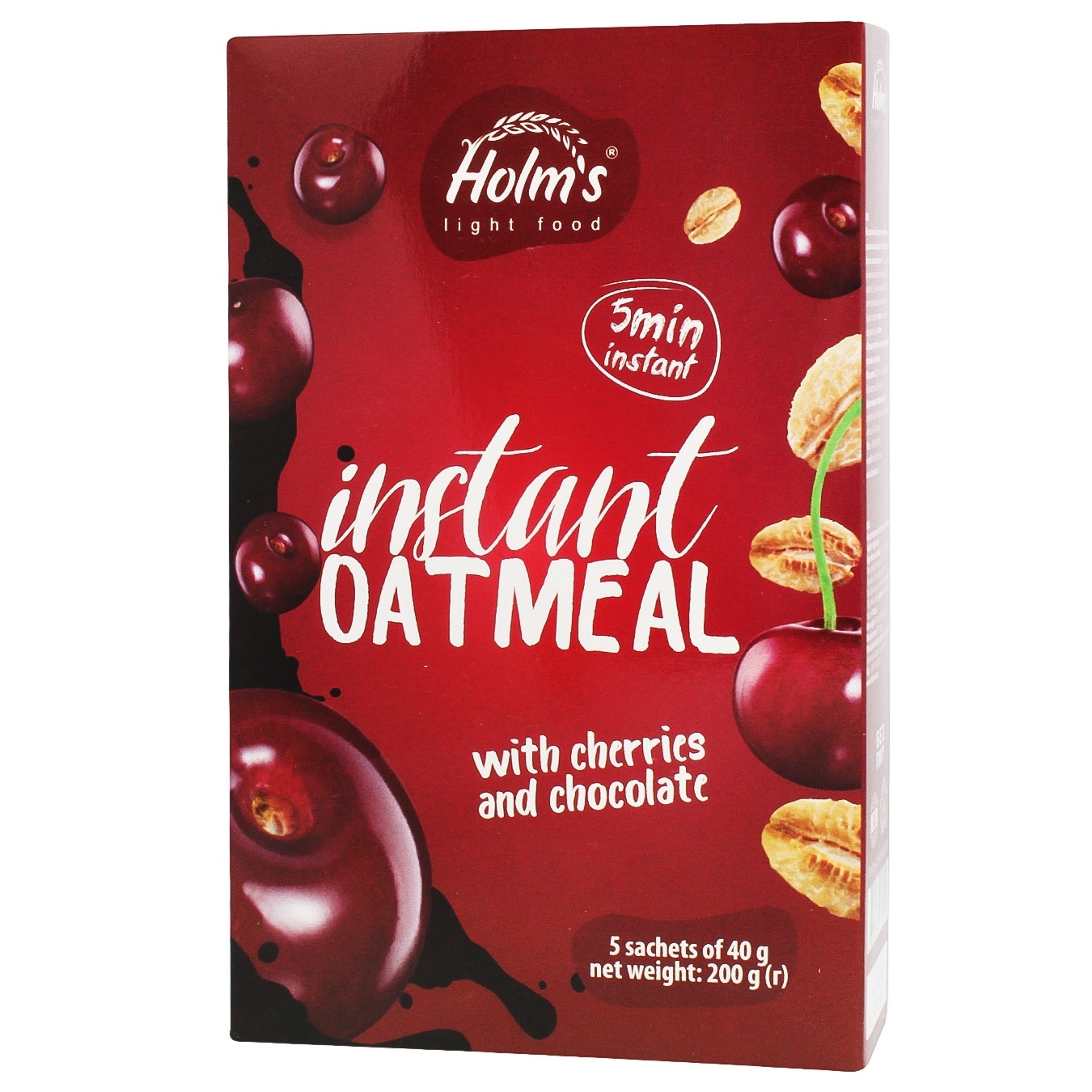 

Каша овсяная Holm's с вишней и шоколадом 200г