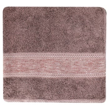 Рушник Saffran Fluffy махровий 70х130см коричневий - купити, ціни на КОСМОС - фото 2