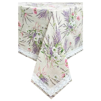 Provence Grosso Tablecloth with Lace 120x134cm - buy, prices for MegaMarket - photo 2