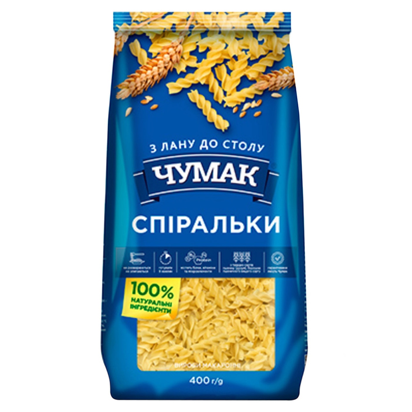 

Макароны Чумак Спиральки 400г