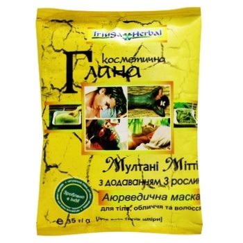 Глина Triuga Herbal Аюрведическая маска с 3 растениями 35г - купить, цены на МегаМаркет - фото 2