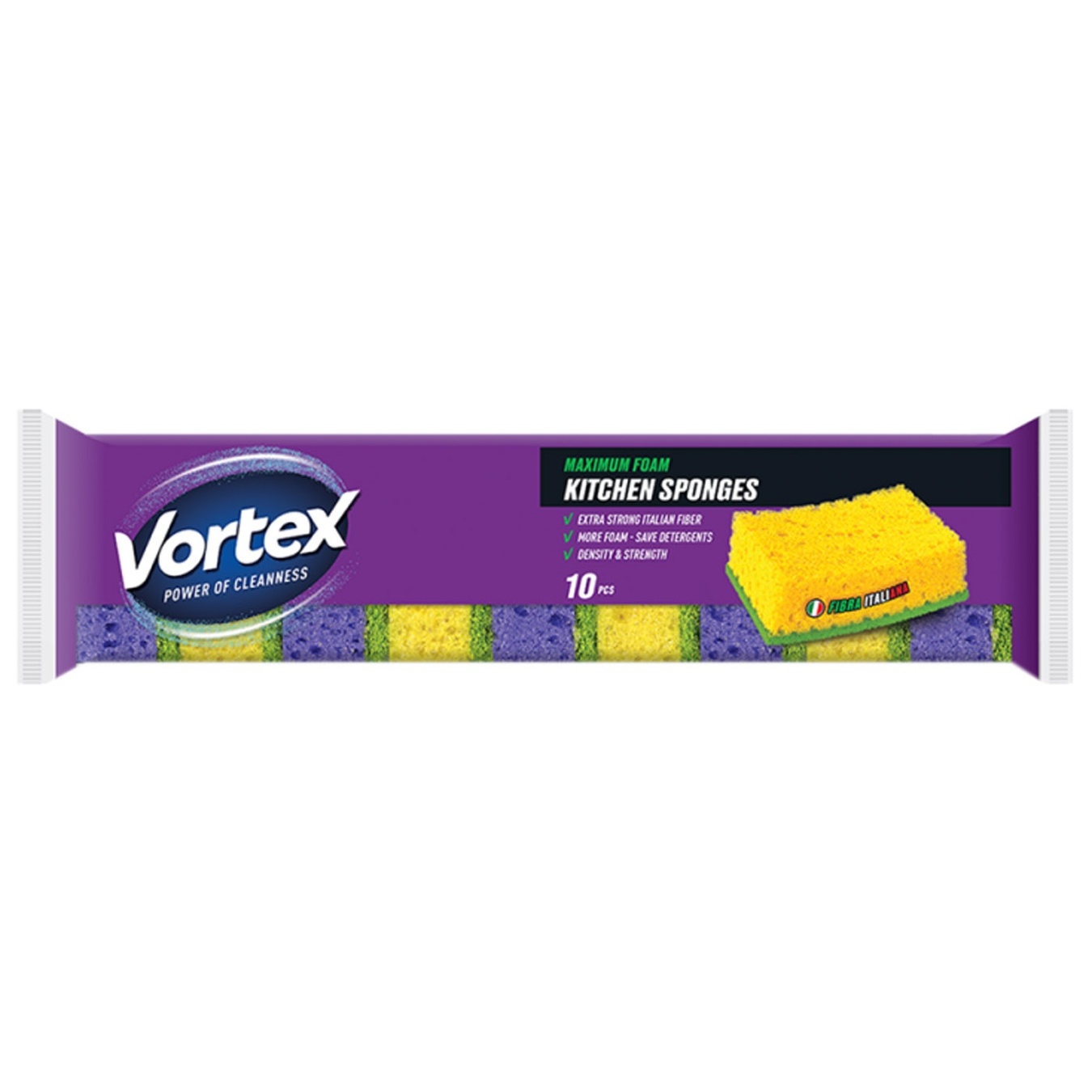 

Губка кухонная Vortex 10шт
