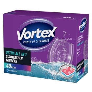 Vortex All in 1 Dishwasher Tablets 40pcs - buy, prices for ULTRAMARKET - photo 2