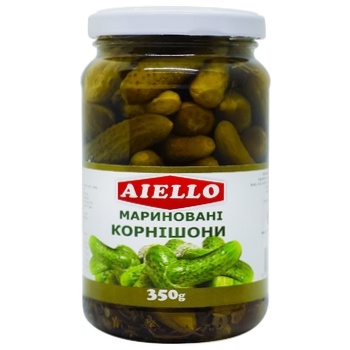 Aiello Pickled Cornichon 350g - buy, prices for - photo 1