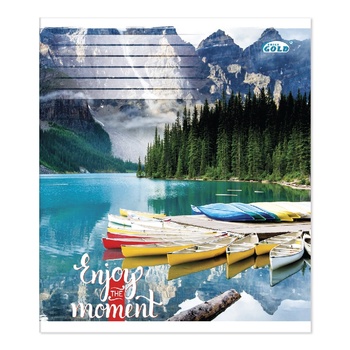 Зошит Gold Brisk в косу лінію 12 аркушів - купити, ціни на Auchan - фото 4