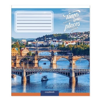 Зошит Gold Brisk в косу лінію 12 аркушів - купити, ціни на Auchan - фото 7