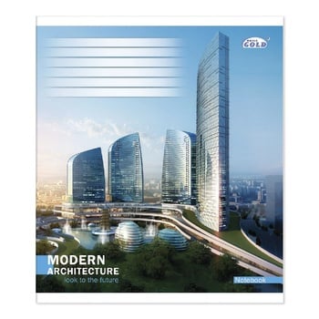 Gold Brisk Notebook in Oblique Line 12 sheets - buy, prices for Auchan - photo 8