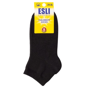 Esli 000 Black Children's Socks Size 16 - buy, prices for MegaMarket - photo 1