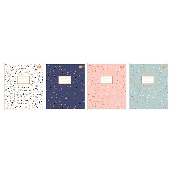 Interdruk Terrazzo Notebook A5 60 Sheets Checkered assortment - buy, prices for MegaMarket - photo 1