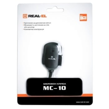 Real-El MC-10 Black Microphone-clip - buy, prices for Auchan - photo 1