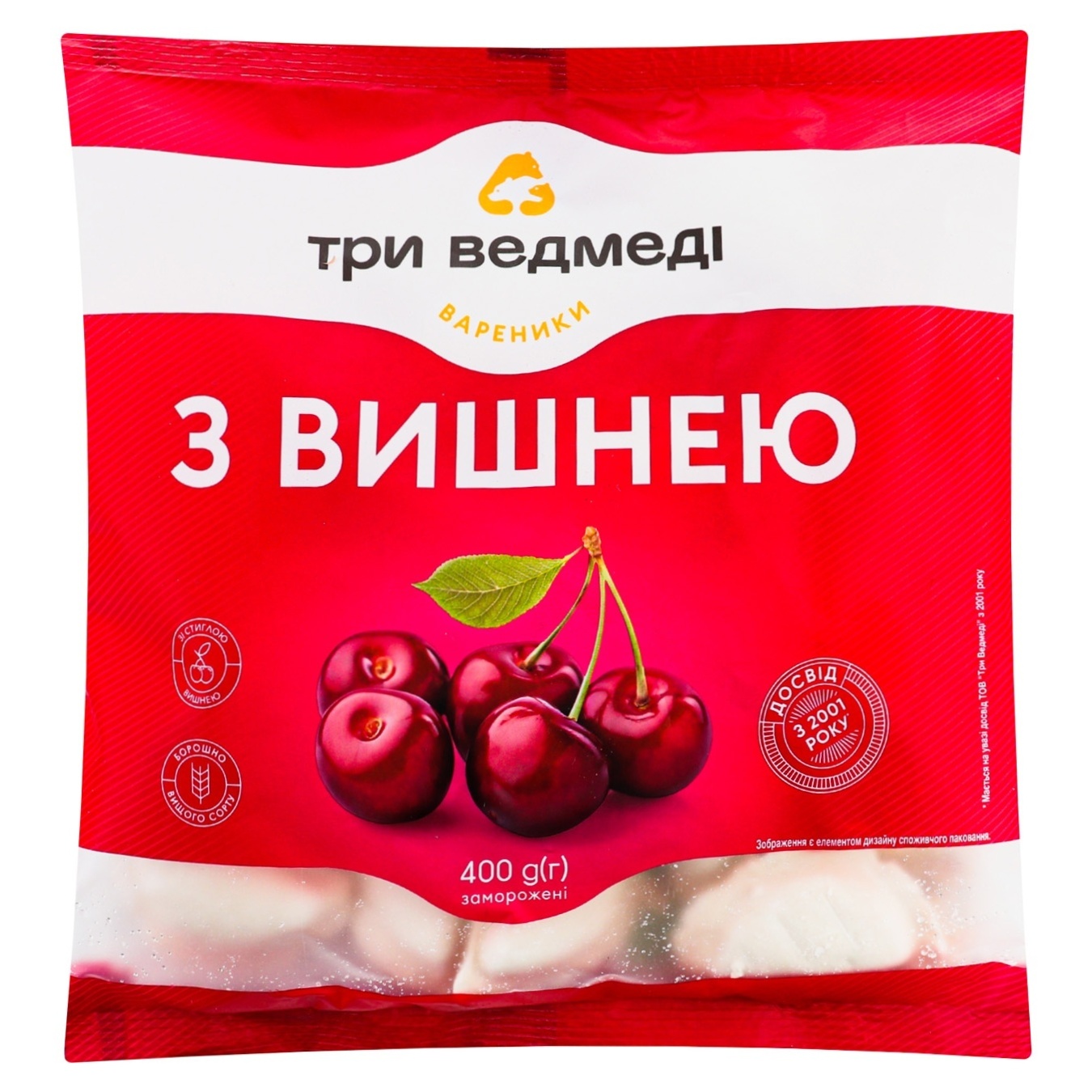 

Вареники Три Медведя с вишней 400г