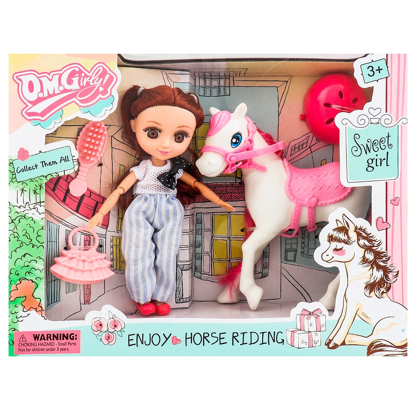 

Набор игровой Qunxing Toys Кукла Мия с конем
