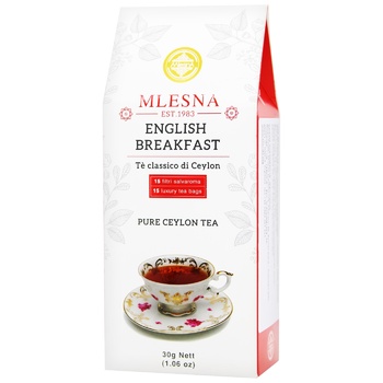 Mlesna English Breakfast Black Tea 15pcs 30g - buy, prices for COSMOS - photo 1