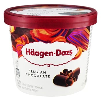 Морозиво Haagen-Dazs шоколадне з бельгійським шоколадом 81г - купити, ціни на Auchan - фото 1