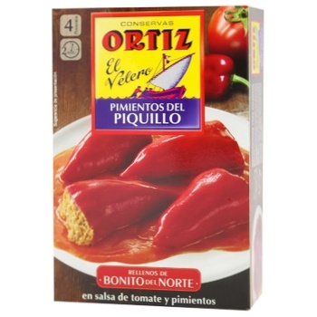 Ortiz Piquillo Pepper Stuffed with Albacor Tuna 300g