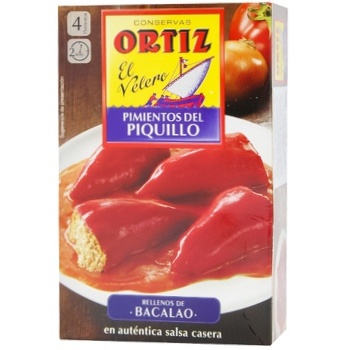 Conservas Ortiz Piquillo Pepper Stuffed with Cod 300g