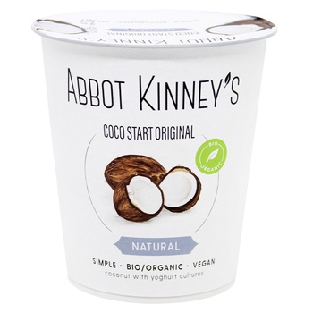 Abbot Kinney's Natural Organic Coconut Yogurt 0.4l - buy, prices for WINETIME - photo 1