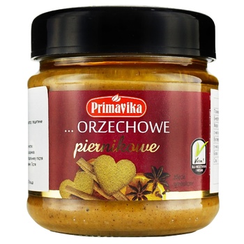 Primavika Peanut Butter with Gingerbread 185g - buy, prices for Auchan - photo 1