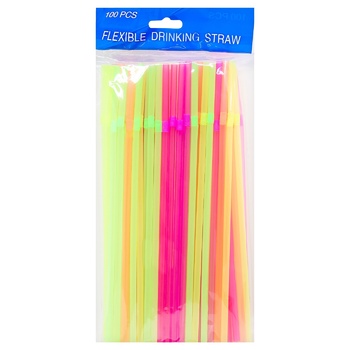 beverage straws plastic 100pcs