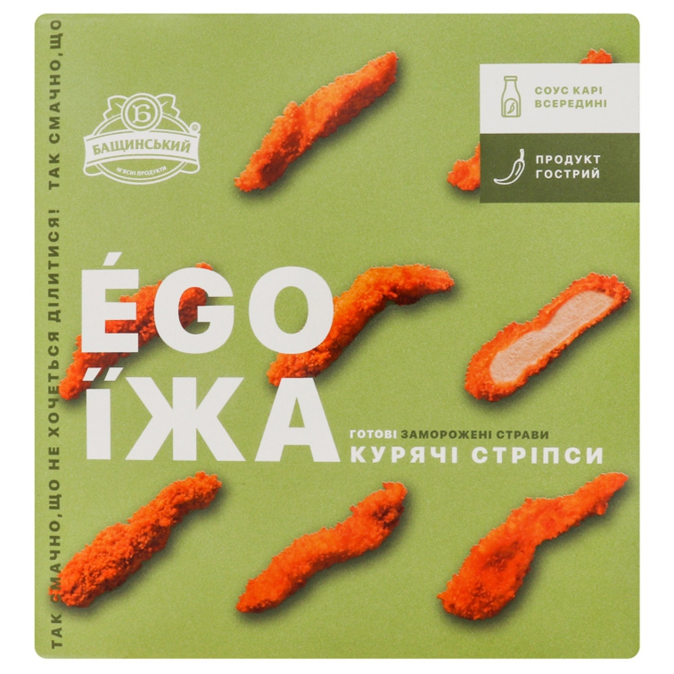 

Стрипсы куриные Бащинский Ego Їжа с соусом карри 300г