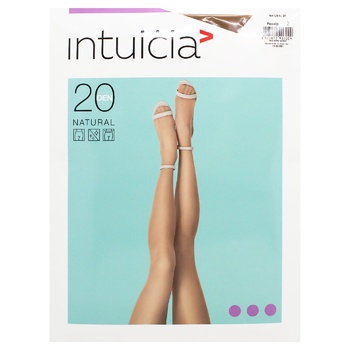 Колготи жіночі Intuicia Natural 20ден р.2 тілесний - купити, ціни на - фото 1