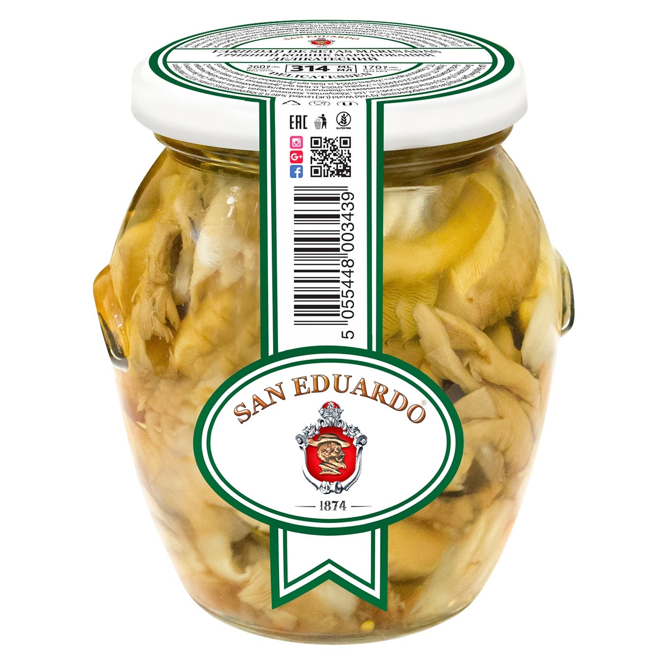 

Гриби San Eduardo Грибний кошик мариновані 260г