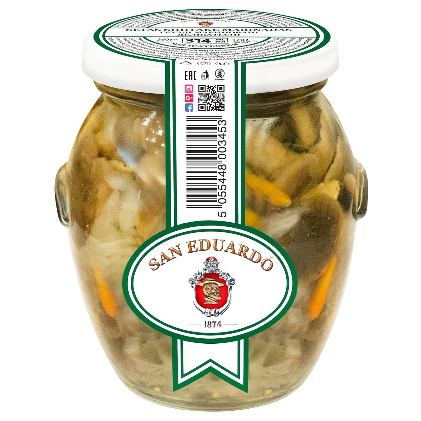 

Грузди San Eduardo маринованные 260г