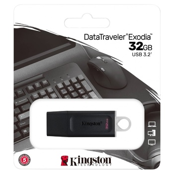 Накопитель Kingston USB 3.2 Gen1 DT Exodia 32GB - купить, цены на Auchan - фото 2