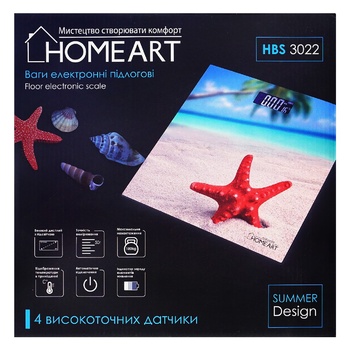 Ваги підлогові Homeart HBS 3022 - купити, ціни на Auchan - фото 1