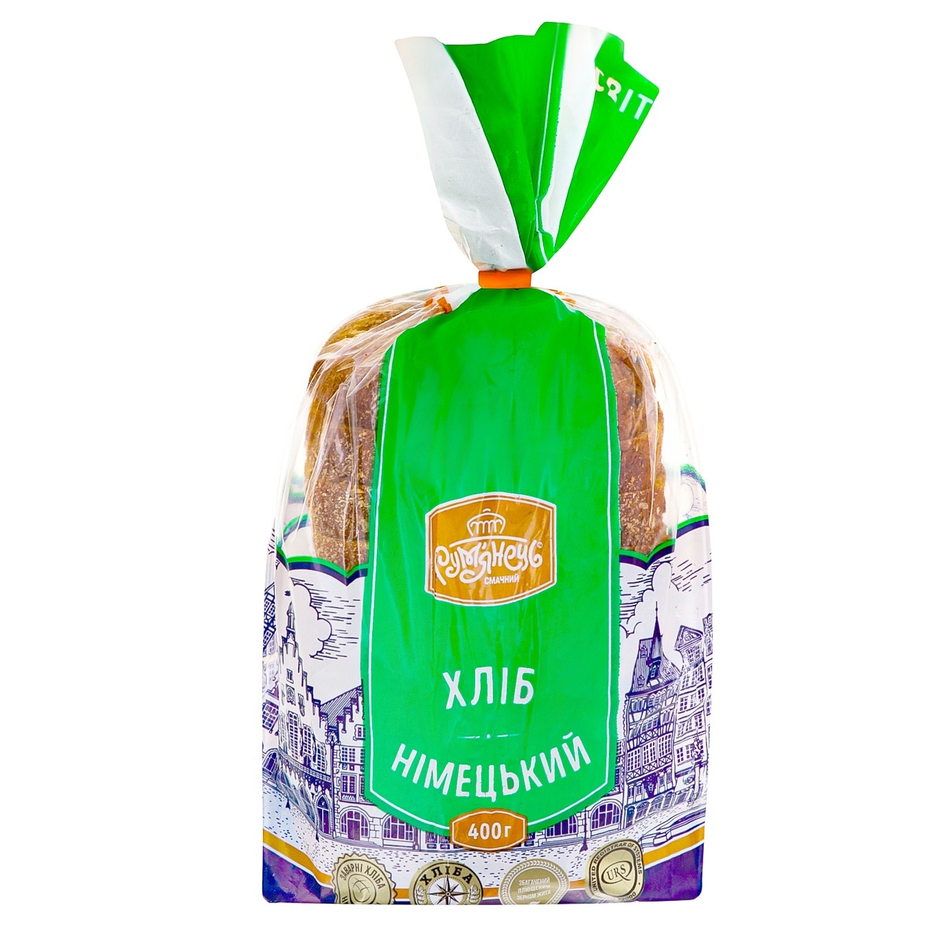 

Хлеб Румянец Немецкий пшенично-ржаной 400г