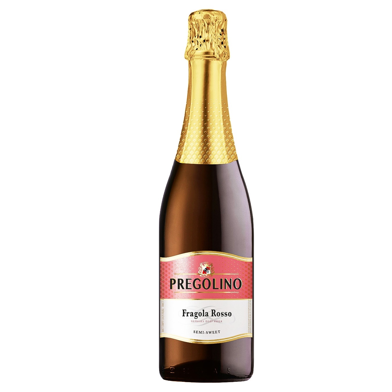 

Напиток винный Pregolino Fragola Rosso полусладкий красный 5-8,5% 0,75л