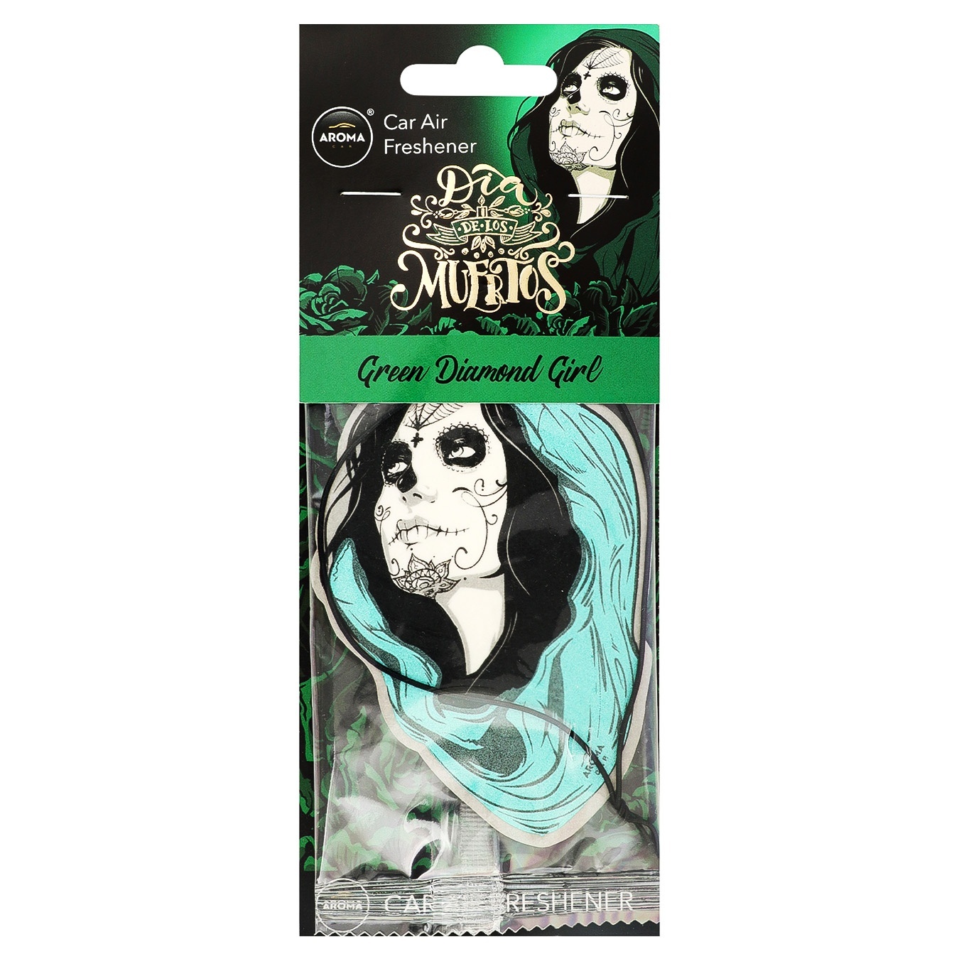 

Ароматизатор Aroma Car Dia De Los Muertos Green Diamond Girl