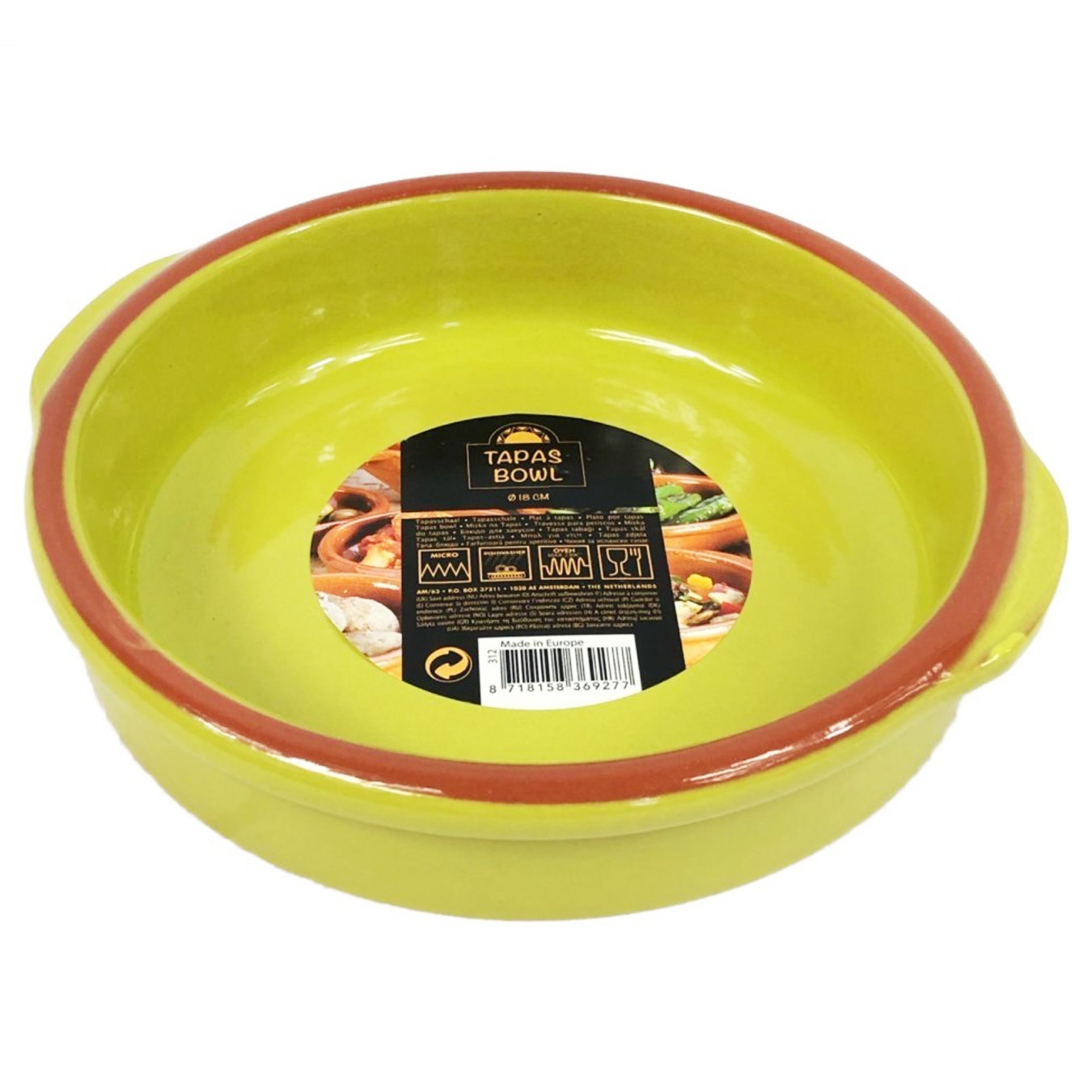 

Форма Tapas Bowl керамическая круглая серая 290мл 18см