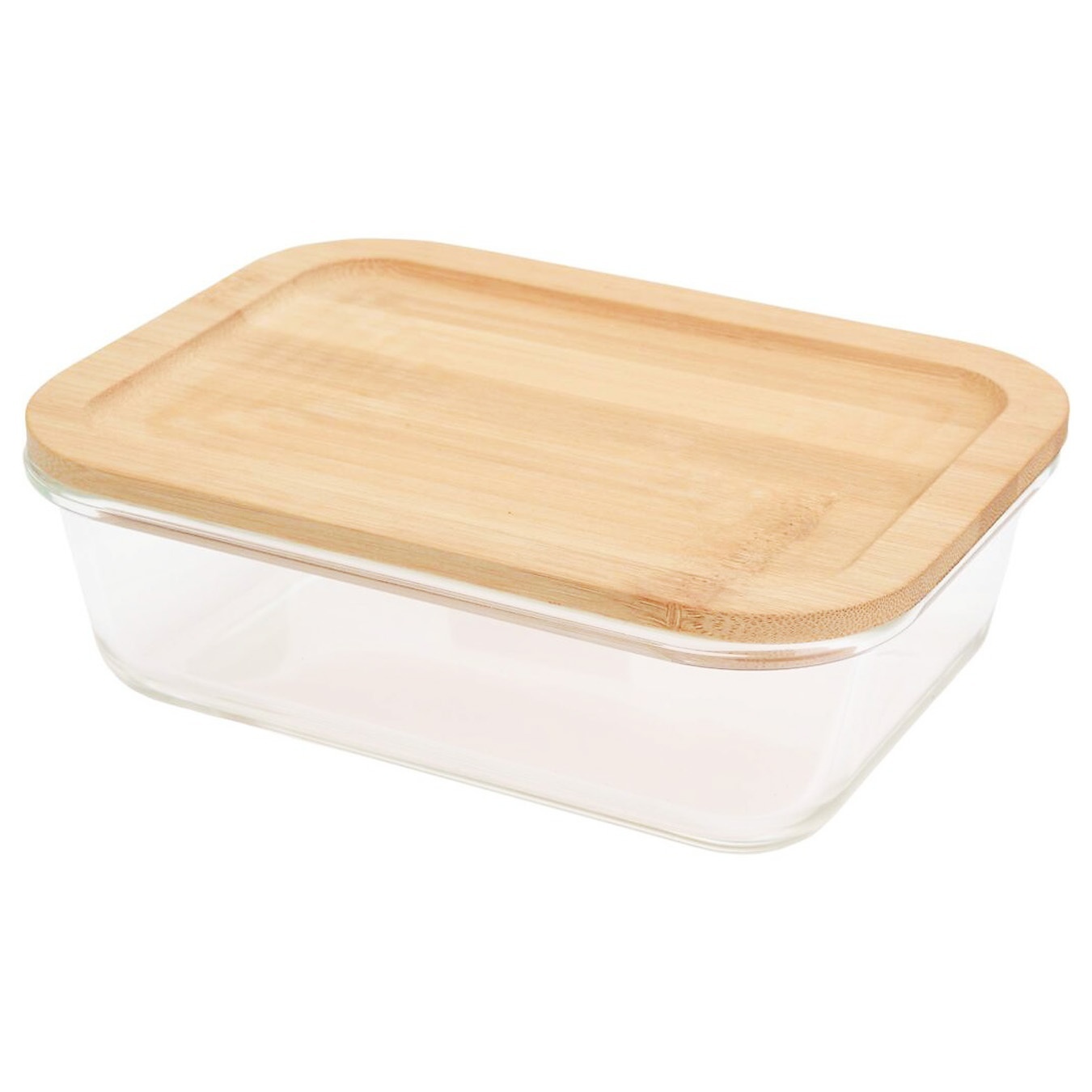

Контейнер Excellent Houseware с бамбуковой крышкой 1,04л