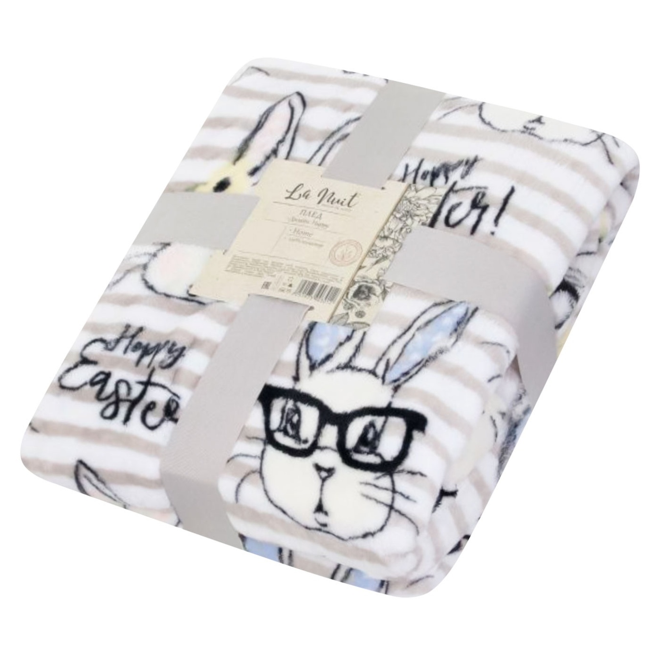 

Плед La Nuit Flannel Happy 160х200см