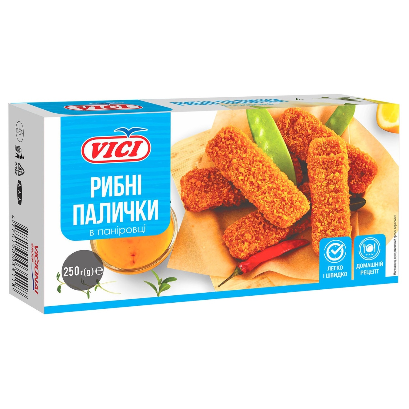 

Рыбные палочки Vici замороженные 250г