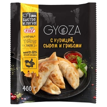 Vici Modern Frozen Gyoza with Chicken Cheese and Mushrooms 400g - buy, prices for Auchan - photo 1