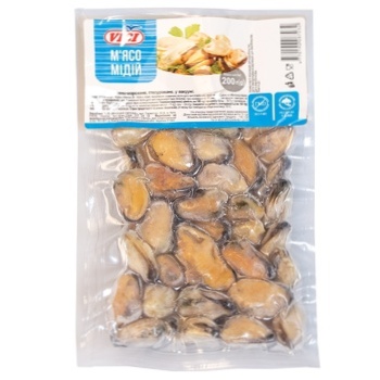 Vici Boiled-frozen Mussel Meat 200g - buy, prices for MegaMarket - photo 1