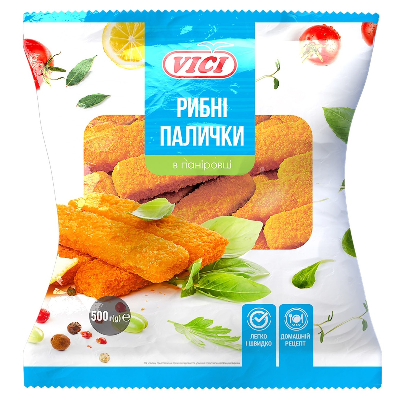 

Рыбные палочки VICI Любо Есть в панировке 500г