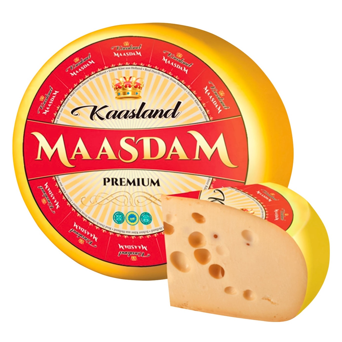 

Сир Каасленд Маасдам 45% (ваг)